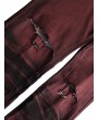 Destroy Wash Painting Print Long Straight Casual Jeans - Firebrick 34