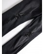 Destroy Wash Ripped Back Pocket Long Jeans - Black 34