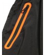 Color Block Panel Zipper Pocket Shorts - Bright Orange M