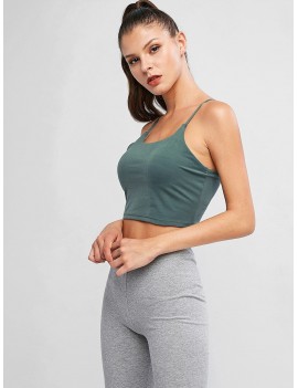 Active Padded Cami Top - Grayish Turquoise M