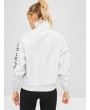 Pocket Half Zip Pullover Sport Jacket - Light Gray L