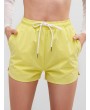  Drawstring Pocket Shorts - Yellow L