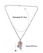 2Pcs Heart Shape Friendship Necklace Set - Multi