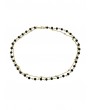 Acrylic Beaded Collarbone Necklace - Black