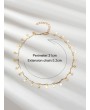 2Pcs Shell Charm Star Necklaces Set - Gold