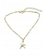 Brief Starfish Small Pendant Anklet - Gold
