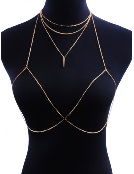 Beautiful Body Chain Layered Necklace - Gold