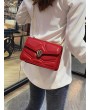 Small Square Chain Shoulder Bag - Red