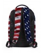 Creative American Flag Patriotic Pattern Backpack - Chestnut Red
