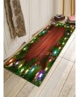 Christmas Lights Pattern Water Absorption Floor Rug - Multi W24 X L71 Inch