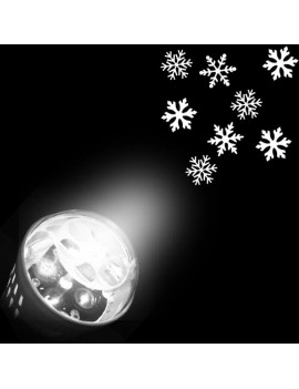 Christmas Snowflakes Pattern Party Decor Projector Light Bulb - White Us