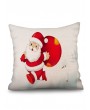 4 Pcs Christmas Theme Print Sofa Linen Pillowcases - Multi W18 X L18 Inch