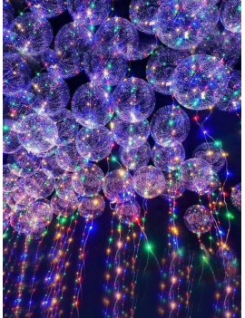 LED String Lights Transparent  Balloon - Transparent