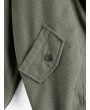  Fleece Vest And Corduroy Jacket Twinset - Army Green S