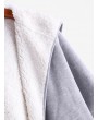 Fur Lining Hooded Coat - Gray L