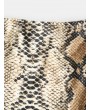  Snakeskin Leopard Print Buttoned Cami Bodysuit - Multi-a M