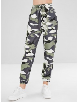 Camo Drawstring Pants - Acu Camouflage S