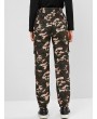 Belted Camo Jogger Pants - Multi-a Xl