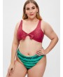  Watermelon Tied Plus Size Swimwear Set - Multi-a 3x