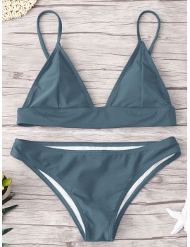  Padding Swimwear Set - Blue Gray M