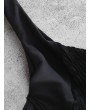  Underwire Smocked Swimwear Set - Black M