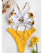  Sunflower Criss Cross Swimwear Set - Rubber Ducky Yellow S