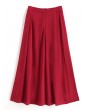 Slit Maxi Beach Skirt - Red Wine L