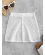 Sheer Crochet Shorts - White