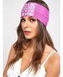 Slogan Sports Headband - Purple Flower
