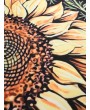  Sunflower Print Beach Throw - Multi-a